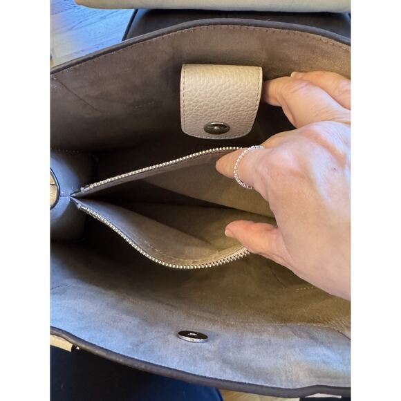 Rebecca Minkoff Amorous Large Satchel In Grey - Picture 8 of 10